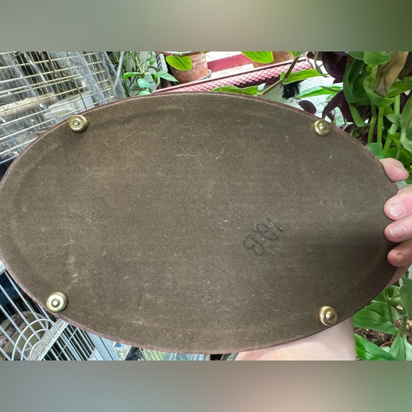 Victorian Floral Oval Serving tray with handles - Picture 3 of 3